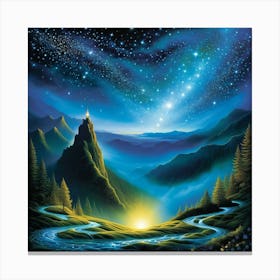 Starry Night 1 Canvas Print