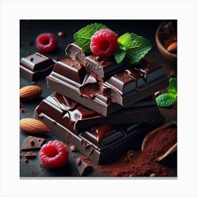 Pieces of Chocolate 1 Canvas Print