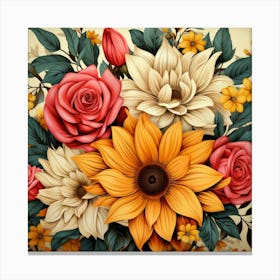 Flower Bouquet 1 Canvas Print