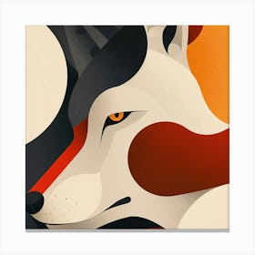 Abstract Wolf Canvas Print