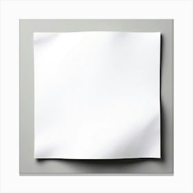 White Paper On A Gray Background 2 Canvas Print