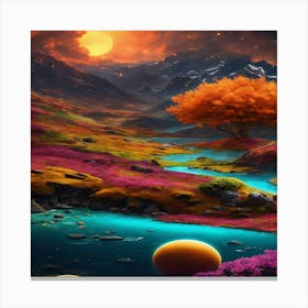 Colorful Landscape 1 Canvas Print