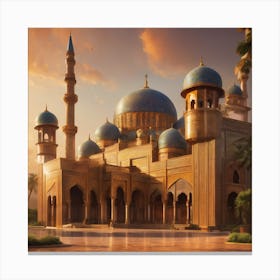 Elegant Mosque Canvas Print