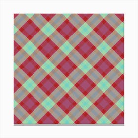 Plaid Fabric 169 Canvas Print