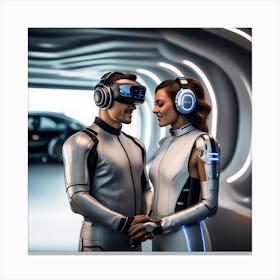 Futuristic Couple 157 Canvas Print