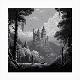 Castle In The Woods Canvas Print