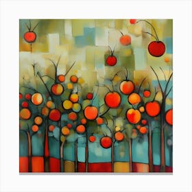 Abstract orchard Canvas Print