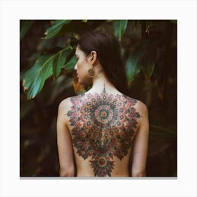 Mandala Tattoo Canvas Print