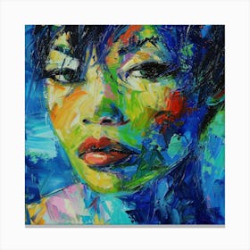 Woman'S Face 102 Canvas Print