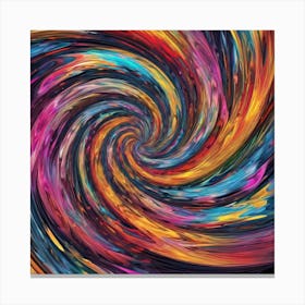 Abstract Swirl Painting Canvas Print