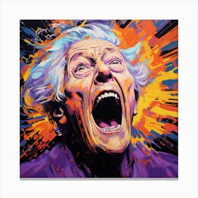 Screaming Woman Canvas Print