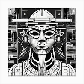 Egyptian Head Canvas Print