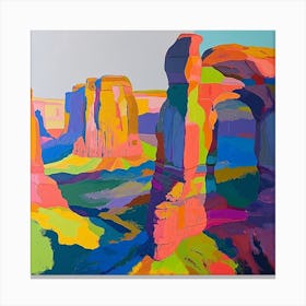 Colourful Abstract Arches National Park Usa 4 Canvas Print