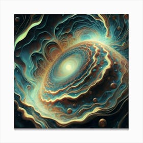 Interstellar laser light line pattern abstract art 23 Canvas Print