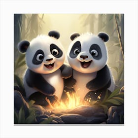 Pandamonium 1 Canvas Print