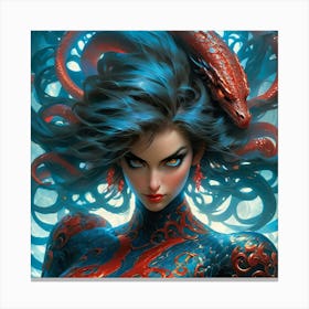 Cyborg Woman jh Canvas Print