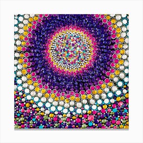 Rainbow Candy Square Canvas Print