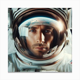 Astronaut In Space Canvas Print