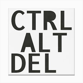 Ctrl Alt del Canvas Print