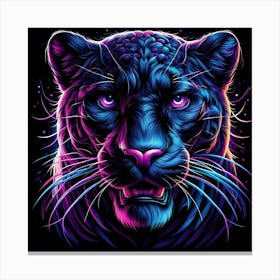 Psychedelic Tiger 1 Canvas Print