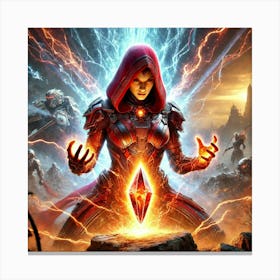 Sci Fi Kaida Crystal Empowerment Canvas Print