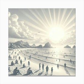 'The Beach' Canvas Print