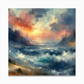 Abstract Horizons 33 Canvas Print