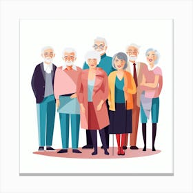 Old People 9 Canvas Print