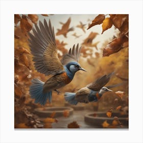 Birds In Flight 13 Canvas Print