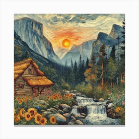 Yosemite Cabin 1 Canvas Print