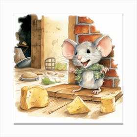 Mouse In The House Canvas Print