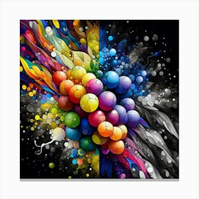 Colorful Abstract Painting Canvas Print