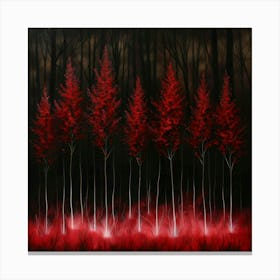 Red Forest 4 Canvas Print