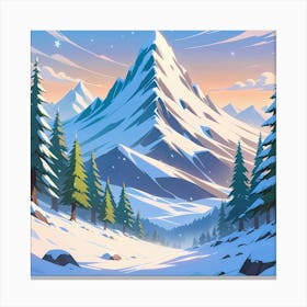 Winter Landscape Canvas Print