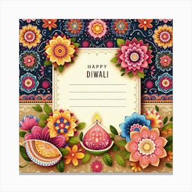 Happy Diwali Images Templates Design S (9) Canvas Print