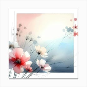 Abstract Floral Background 2 Canvas Print