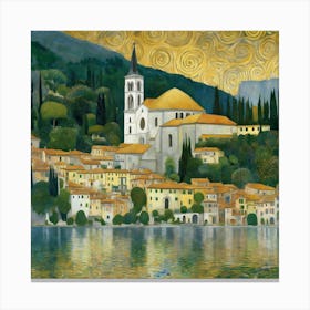 KIRCHE IN CASSONE GUSTAV KLIMT ART PRINT 3 Canvas Print