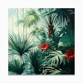 Tropical Jungle Art 1 Canvas Print