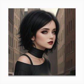 The allure of the urban Goth Canvas Print