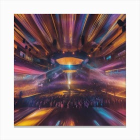 Concert At Night Canvas Print