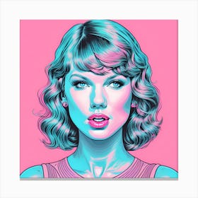 Taylor Swift Pop Mega Star Canvas Print