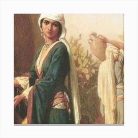 Mediterranean Woman Canvas Print