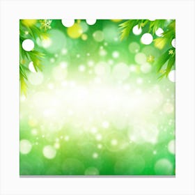 Decorative Spot Green Illumination Holiday Bright Snowflake Highlight Festive High Coloured (3) 2 Canvas Print