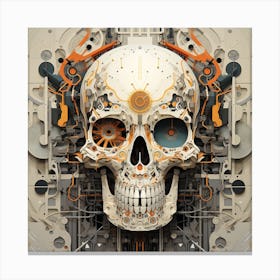 Mechanical Skull Canvas Print