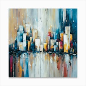 Abstract Cityscape Canvas Print