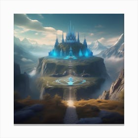 Castle In The Mountains 7 Canvas Print