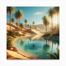 Desert oasis Canvas Print