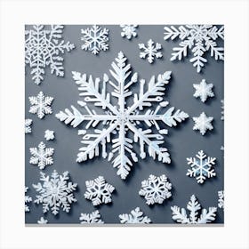 Snowflakes 1 Canvas Print