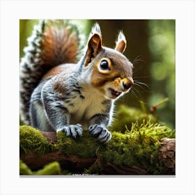 Squirrel In The Forest 297 Canvas Print