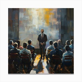 Man In Suit Canvas Print